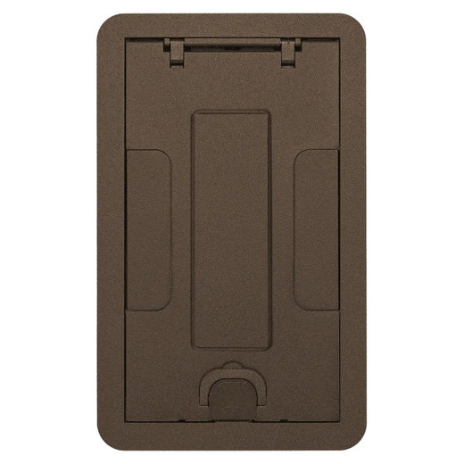 Hubbell Floor Boxes Carpet Cover Insert 2 or 4- Gang Insert Bronze Powder Finish - 24GCCVRBRZC