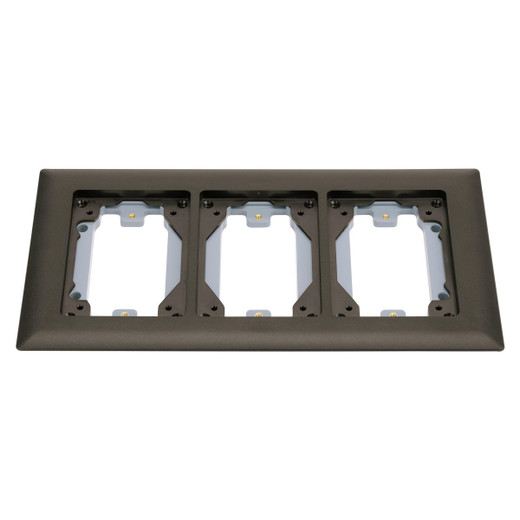 Hubbell 3-Gang Non-Metallic Carpet Flange Brown - MFBRFBR3