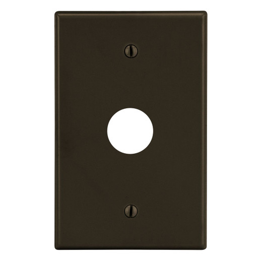 Hubbell P737 1-Gang Wallplate - Brown