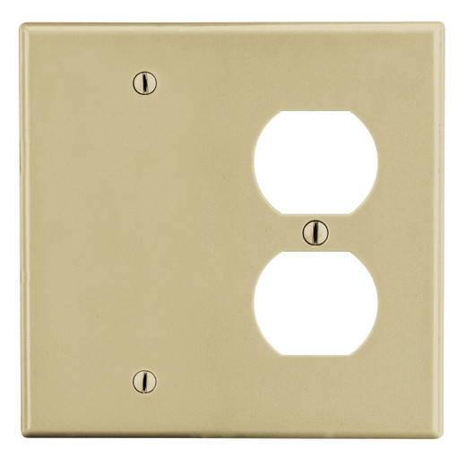Hubbell P138I 2-Gang Wallplate - Blank