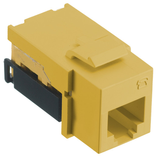 Hubbell NetSelect Modular Voice/Data Jack USOC Yellow - NSJU