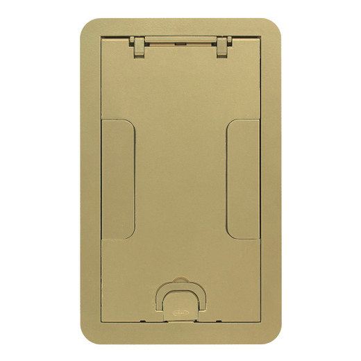 Hubbell 24GCCVRBRS Carpet Cover - 2 or 4-Gang