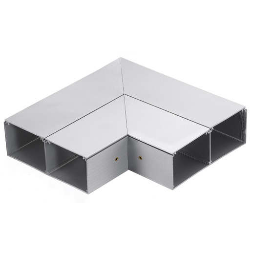 Hubbell Metal Raceway Flat Elbow HBLALU5000 Series - HBLALU5