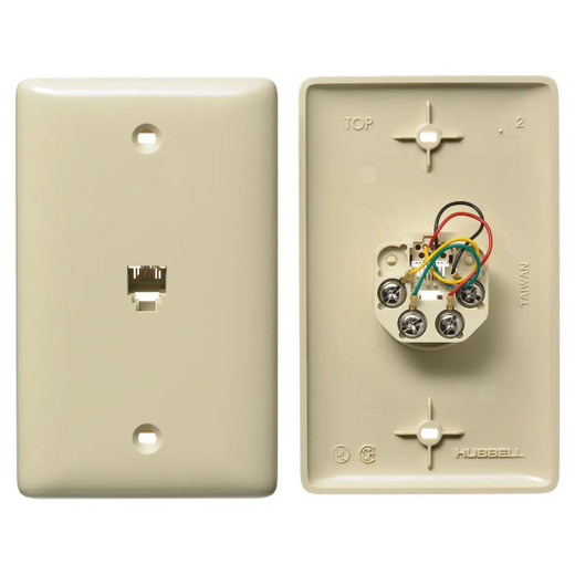 Hubbell NS730I Voice 1 Gang RJ11