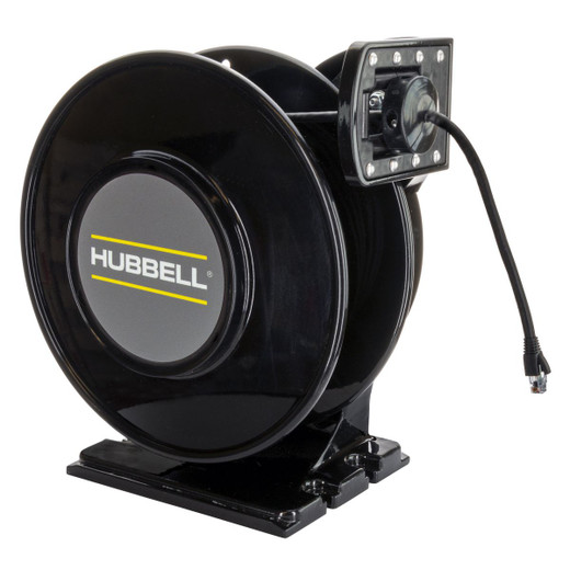 Hubbell Data Reel RJ45 Black 50 Feet - HBLI50CAT6