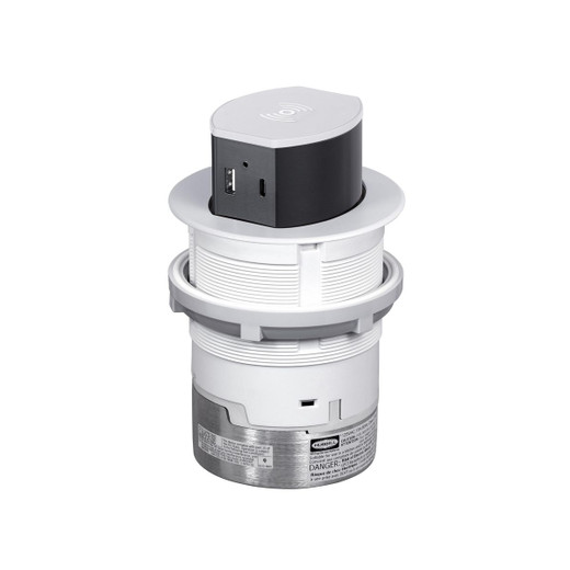 Hubbell RCT600W Tri-Power Receptacle