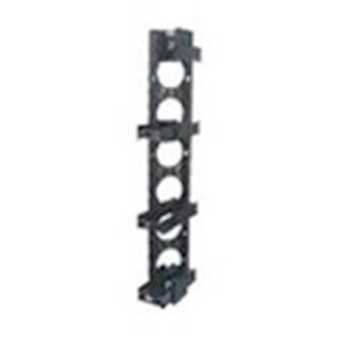 NextFrame in. Zin. Channel  7ft. H x 4.5in. W  with Hinged Cover  Black