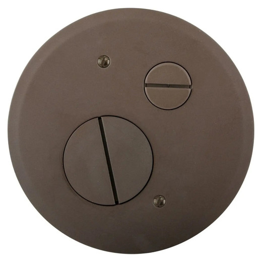 Hubbell S1R4FFCVRBRZ Round Cover - Antique Bronze