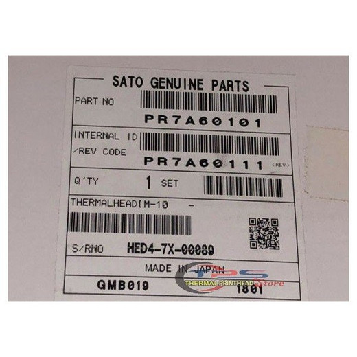 SATO M10E PR7A60101 Printhead 10.5IN 203 DPI