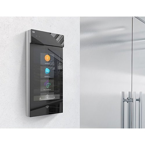 2N IP intercom 02407-001 main unit front panel and display detail