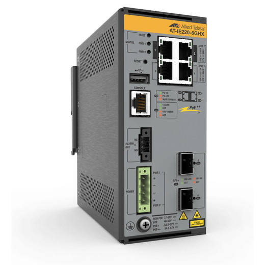 Hanwha HV-IE220-6GHX-K90 Industrial PoE++ Switch
