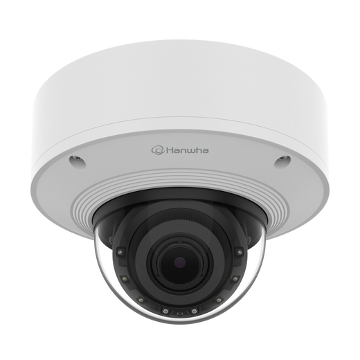 Hanwha PNV-A6081R-E1T 2MP AI vandal dome security camera front view
