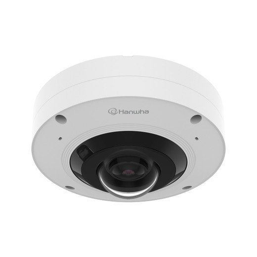 Hanwha XNF-A8014RV 6MP Outdoor AI IR Fisheye Dome