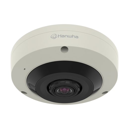 Hanwha XNF-8010RVB 6MP panoramic fisheye camera for professional surveillance security systems