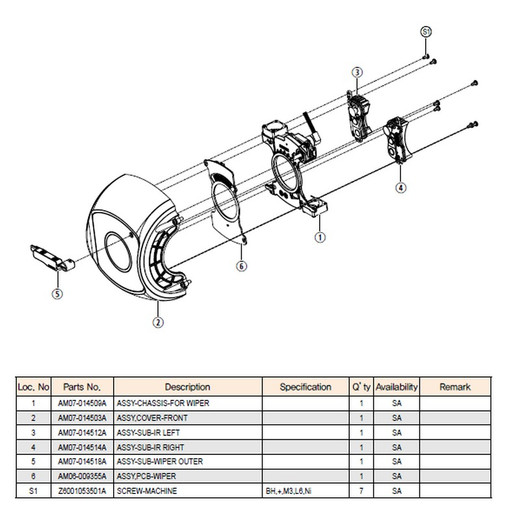 Hanwha AM07-015435B Assembly Case Top