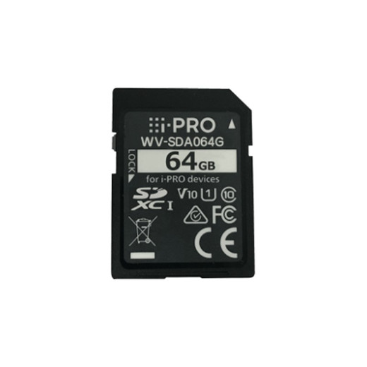 i-PRO WV-SDA064G 64GB SDXC Memory Card for Surveillance