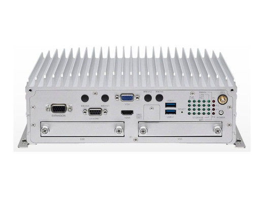 i-PRO MR-BAT-8C battery backup unit for MR-8C recorder front view with power indicators