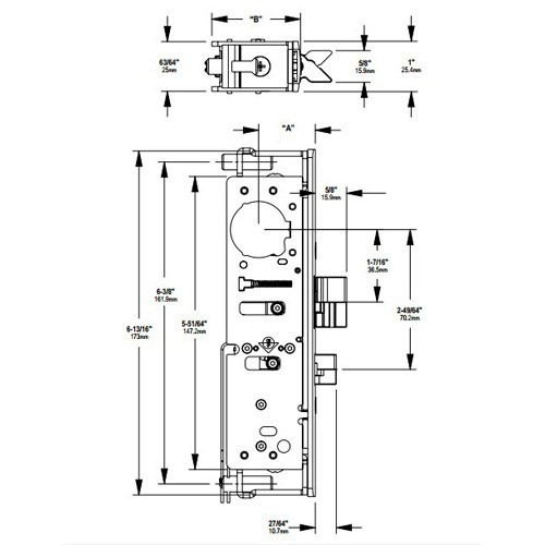 HES 4300-20-201-628 Aluminum Latch Door Assembly
