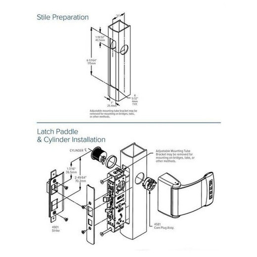 HES 4300-30-101-313 HES 4300-30-101-313 Aluminum Door Latch