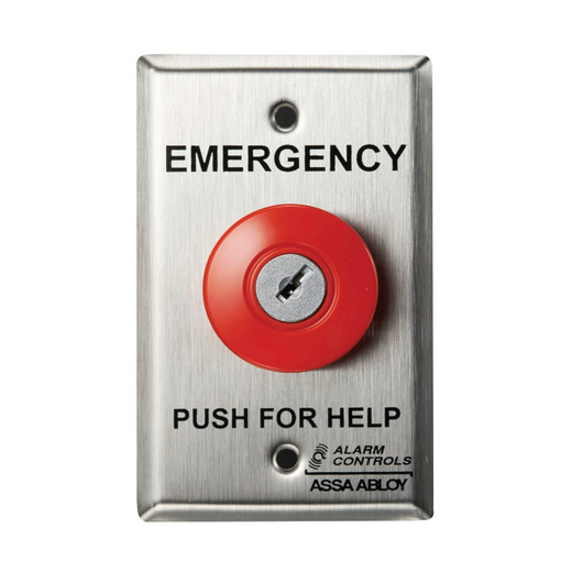 HES PBL-1-4-L2-GR Latch Panic Button with Illumination