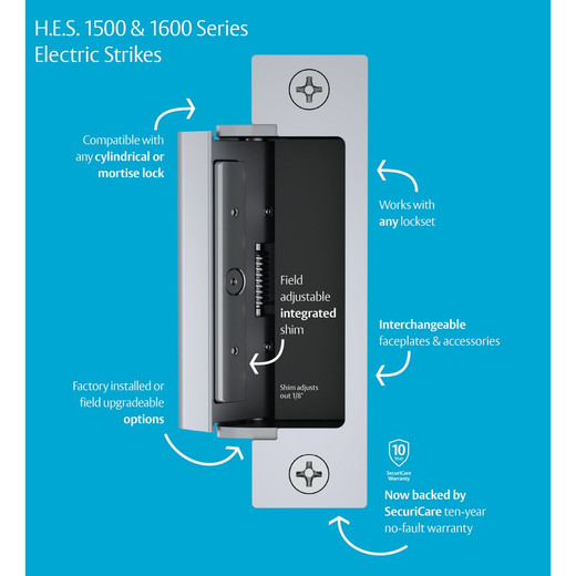 HES 600S 600 Pound Single Door Magnetic Lock