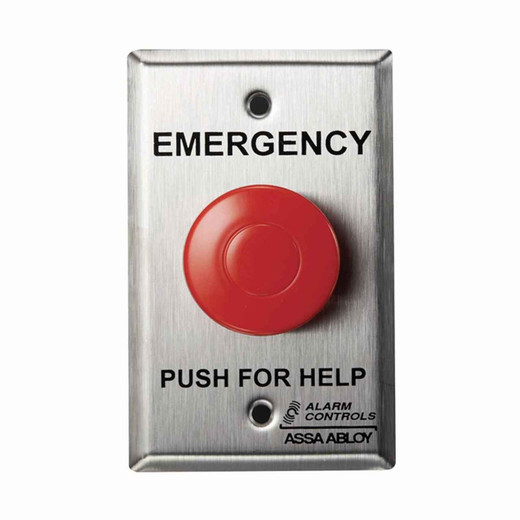 HES PBM-4-4-GR panic button station momentary switch security system gray