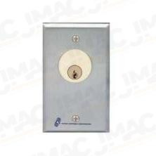 HES MCK-4-4 single gang stainless steel switch plate front view
