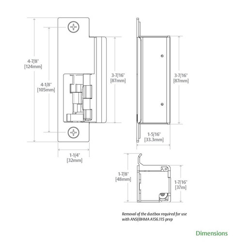 HES AM3370DURO HES AM3370DURO 3-Piece Z Bracket 600 Duronic