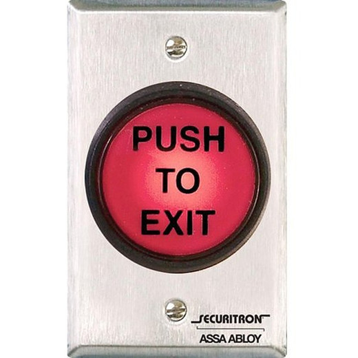 HES PB5 Push Button 2in Round Momentary DPST