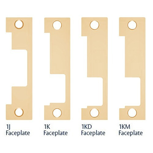 HES 1LB-2-606 Satin Brass Faceplate Kit