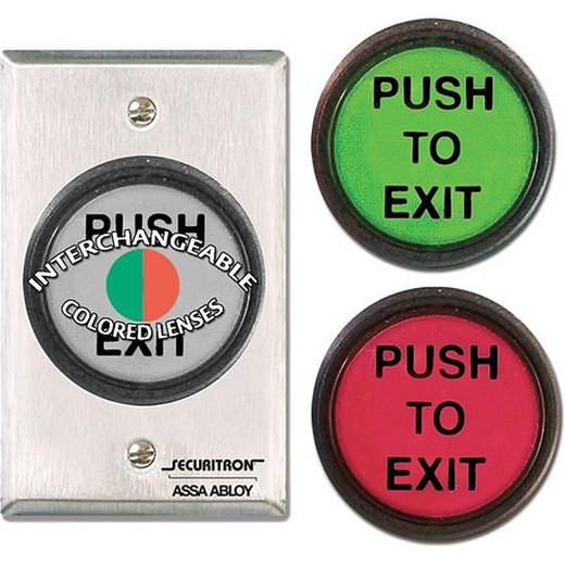 HES PB5E Push Button 2in Round DPST