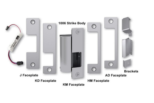 HES HM-630 1006 Series Satin Stainless Steel Faceplate