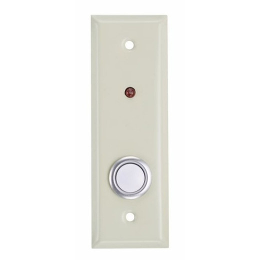 HES RP-02 Ivory Pushbutton Red LED N/O Switch
