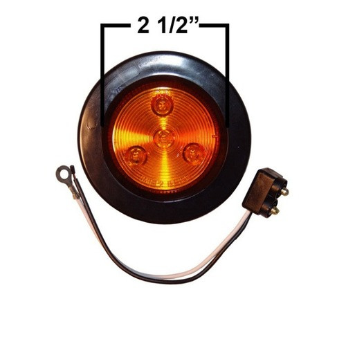 HES LDA-L AMBER 1/2 LED Indicator 12/24V
