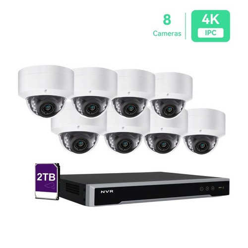 Kantech LCIN10082278BIPSBLNNJ26D 8MP Wall Camera