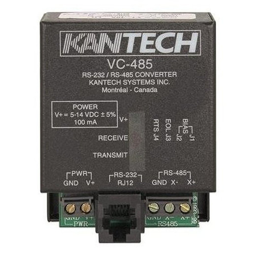 Kantech VC-485 Kantech VC-485 RS-232 to RS-485 Communication Interface