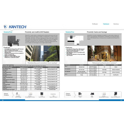 Kantech ShadowProx dye sub card, KSF format (Minimum Qty 100,
