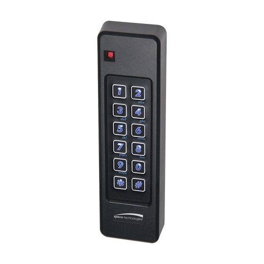 Speco Technologies ACSR62L Mullion Keypad & Smart Card Reader-Blu