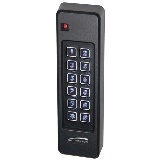 Speco Technologies ACSR62L Mullion Keypad & Smart Card Reader-Blu