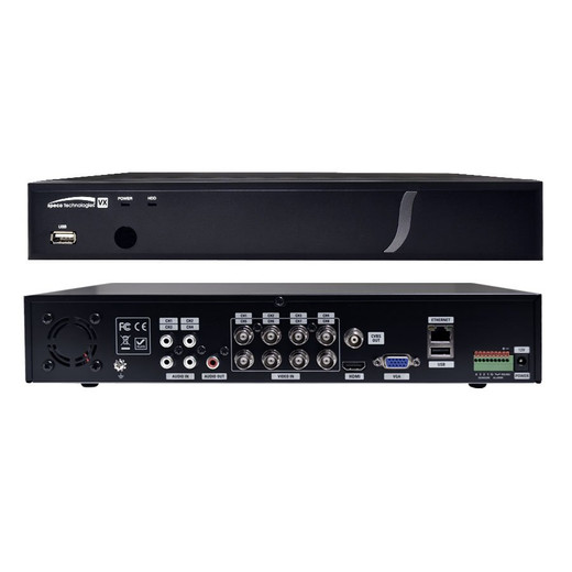 Speco D4VX10TB 4-Channel DVR 10TB storage rear connections and ports