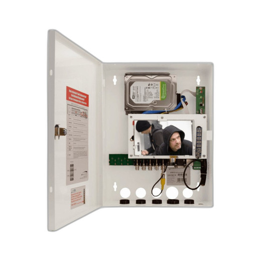 Speco D8WHUM32TB Speco Technologies D8WHUM32TB 8 Channel Wall Mount HU DVR w/ Moni