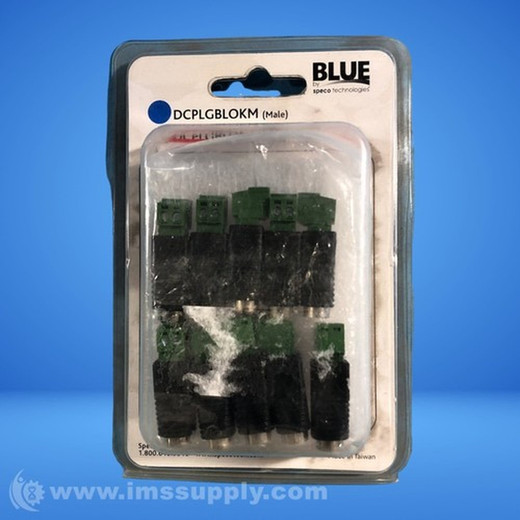 Speco DCPLGBLOKM Speco Technologies DCPLGBLOKM DC Plug to Terminal Block - MALE (p
