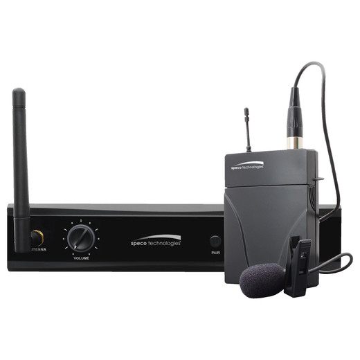Speco Technologies M24GLK - Speco Technologies M24GLK 2.4GHz Wireless Microphone Kit - Receiv