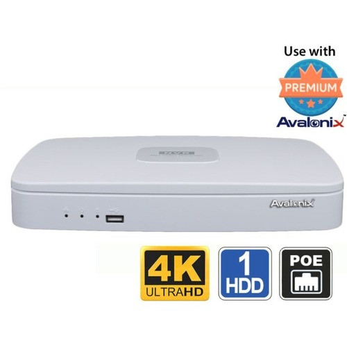 Speco N4NRM10TB 4-Channel 4K H.265 NVR PoE