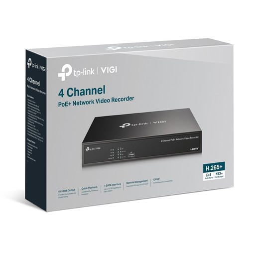 Speco N4NRN2TB 4-Channel 4K NVR PoE+ 2TB