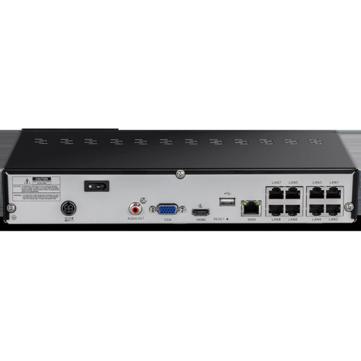 Speco N8NRP8TB 8-Channel 4K H.265 NVR PoE