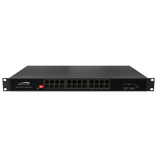 Speco Technologies P24S26G2 - Speco Technologies P24S26G2 24-Port Gigabit PoE+ Unmanaged Switch