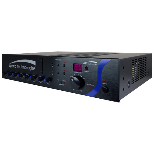 Speco Technologies PBM120A - Speco Technologies PBM120A 120W PA Mixer Amplifier