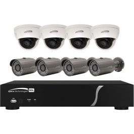 Speco Technologies ZIPL8BD2 Bullet Dome Camera Kit Layout and Components