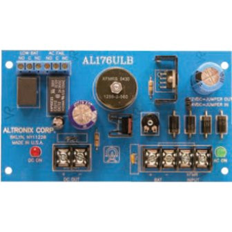 AL176ULB Altronix charger front panel display and operational controls closeup